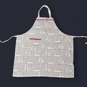 Y2K White Keyboard Dress Apron by Mary B. Carbarnes!